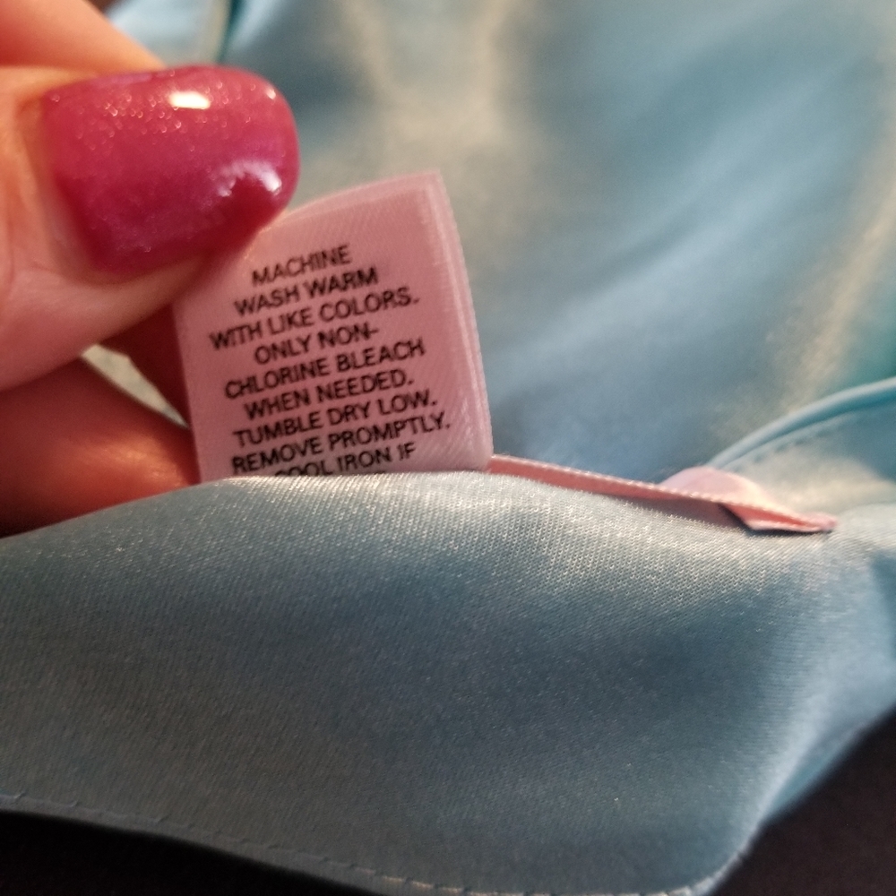 VINTAGE 2001 Victoria's Secret Slip Dress lingerie blue xsmall - Picture 9 of 11